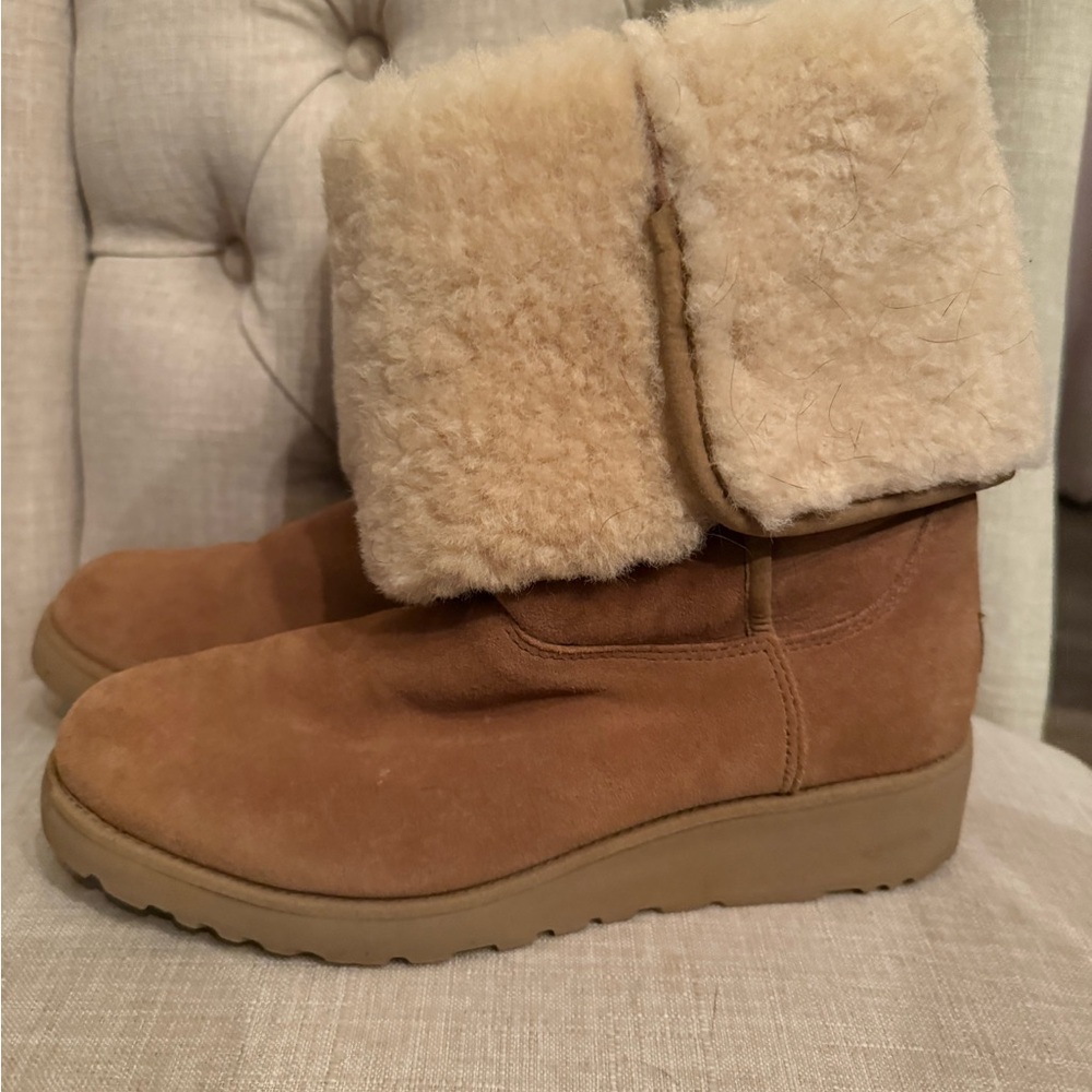 UGG Tan Shearling Winter Boots